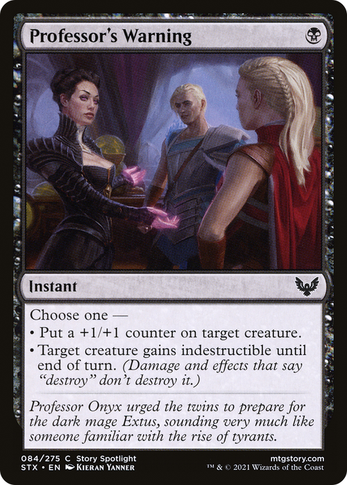 Professor's Warning (STX-084) - Strixhaven: School of Mages
