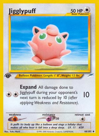 Jigglypuff/105  - 1st Edition Neo Destiny - Uncommon