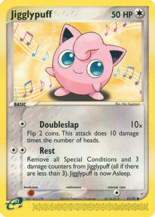 Jigglypuff/95  - Reverse Holofoil Team Magma vs Team Aqua - Common