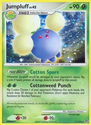 Jumpluff/132  - Holofoil Secret Wonders - Holo Rare