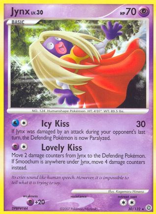Jynx/132  - Reverse Holofoil Secret Wonders - Rare