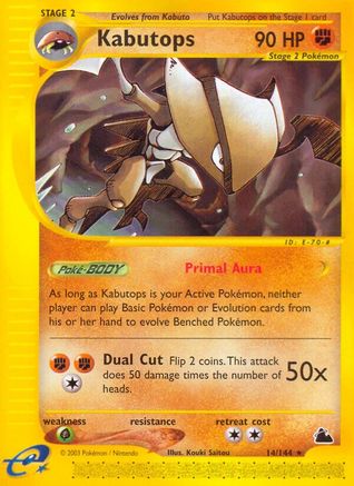 Kabutops (14)/144  Skyridge - Rare