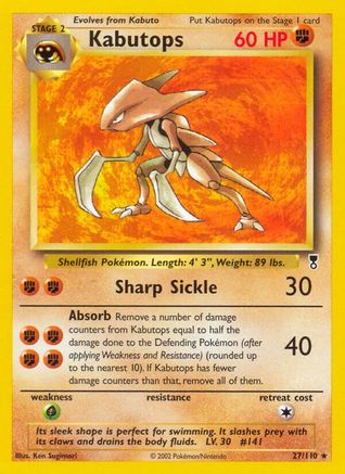 Kabutops  Legendary Collection - Rare