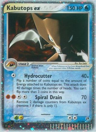 Kabutops ex/100  - Holofoil Sandstorm - Ultra Rare