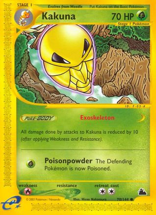 Kakuna/144  - Reverse Holofoil Skyridge - Common