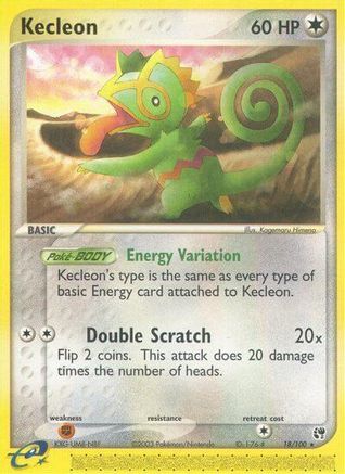 Kecleon/100  - Reverse Holofoil Sandstorm - Rare
