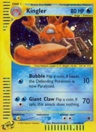 Kingler (15)/165  - Holofoil Expedition - Holo Rare