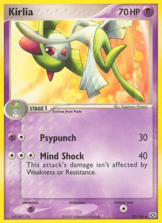 Kirlia/106  - Reverse Holofoil Emerald - Uncommon