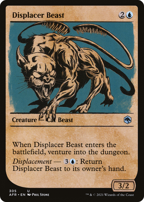 Displacer Beast (Showcase) (AFR-305) - Adventures in the Forgotten Realms: (Showcase)