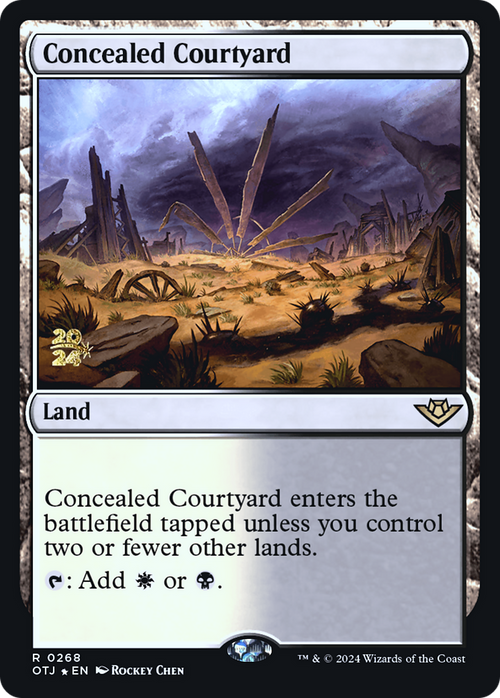 Concealed Courtyard (OTJ) (PRE-268) - Outlaws of Thunder Junction Promos Foil
