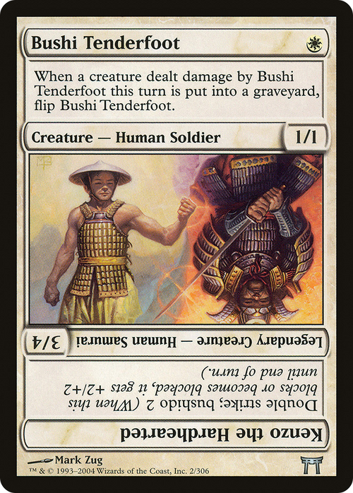 Bushi Tenderfoot // Kenzo the Hardhearted (CHK-002) - Champions of Kamigawa