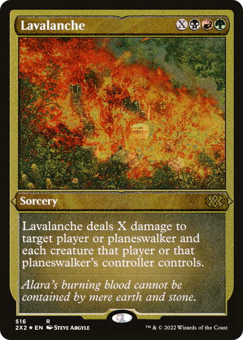 Lavalanche (Foil Etched) (2X2-516) - Double Masters 2022 Foil
