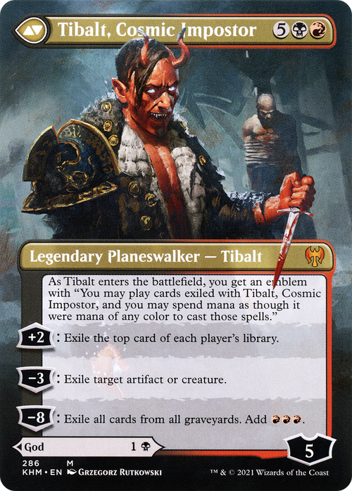 Valki, God of Lies (Borderless) (KHM-286) - Kaldheim (Borderless) Foil