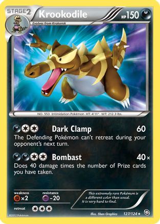 Krookodile/124  - Holofoil Dragons Exalted - Secret Rare