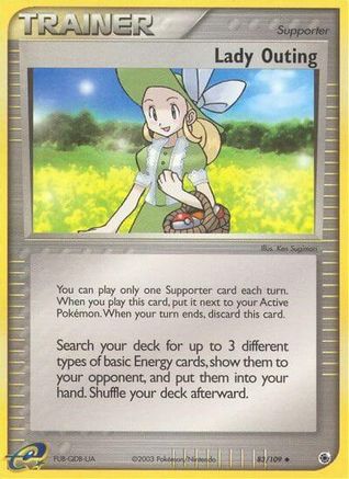 Lady Outing  - Reverse Holofoil Ruby and Sapphire - Uncommon
