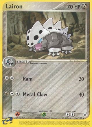 Lairon - 36/109/109  - Reverse Holofoil Ruby and Sapphire - Uncommon