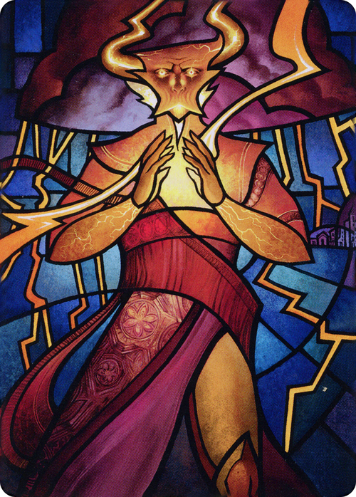 Najal, the Storm Runner // Najal, the Storm Runner (ADMU-074) - Dominaria United Art Series (Borderless)