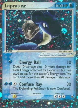Lapras ex/109  - Holofoil Ruby and Sapphire - Ultra Rare