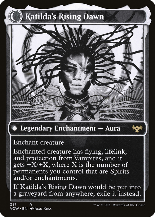 Katilda, Dawnhart Martyr (Showcase) (VOW-317) - Innistrad: Crimson Vow: (Showcase, Double Faced Transform) Foil