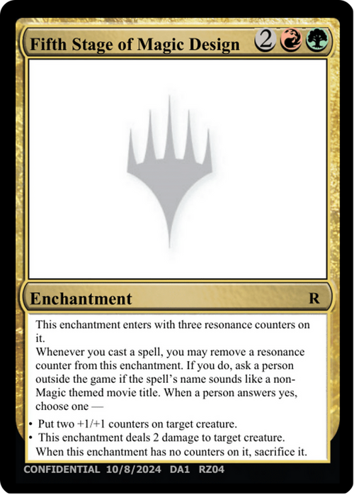 Fifth Stage of Magic Design (UNK-RZ04O) - Unknown Event