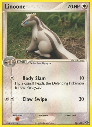 Linoone/106  - Reverse Holofoil Emerald - Uncommon