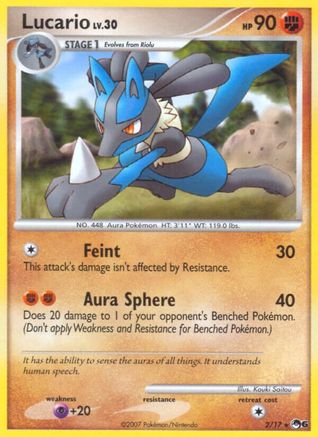 Lucario/017  POP Series 6 - Rare