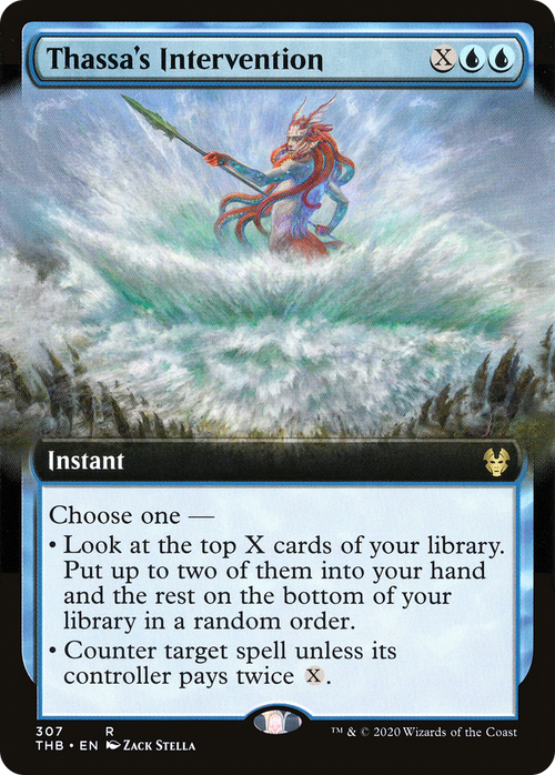 Thassa's Intervention (Extended Art) (THB-307) - Theros Beyond Death: (Extended Art) Foil