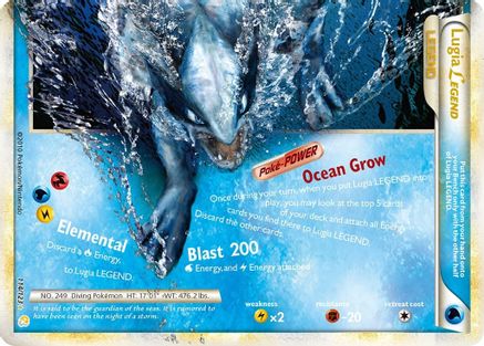 Lugia Legend (Bottom) 114/123  - Holofoil HeartGold SoulSilver - Ultra Rare
