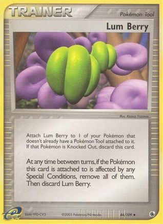 Lum Berry  - Reverse Holofoil Ruby and Sapphire - Uncommon