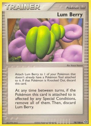 Lum Berry/106  - Reverse Holofoil Emerald - Uncommon