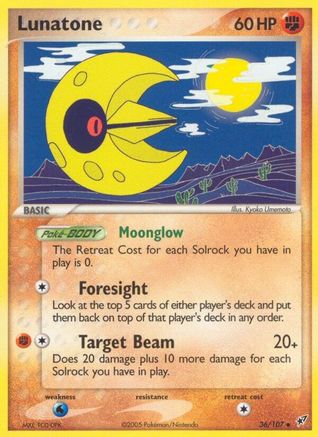 Lunatone/107  Deoxys - Uncommon