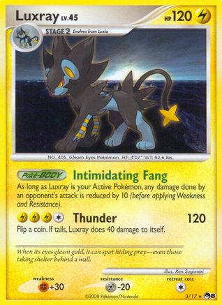 Luxray/017  - Holofoil POP Series 8 - Rare
