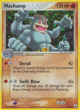 Machamp/92  - Reverse Holofoil Legend Maker - Holo Rare