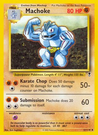 Machoke  - Reverse Holofoil Legendary Collection - Uncommon