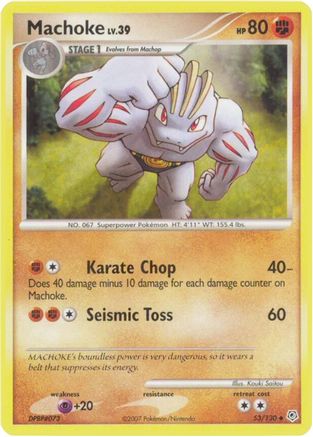 Machoke 053/130  - Reverse Holofoil Diamond and Pearl - Uncommon