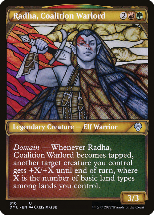 Radha, Coalition Warlord (Showcase) (DMU-310) - Dominaria United: (Showcase)