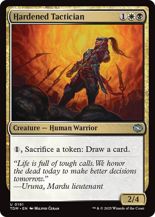 Hardened Tactician (TDM-191) - Tarkir: Dragonstorm Foil