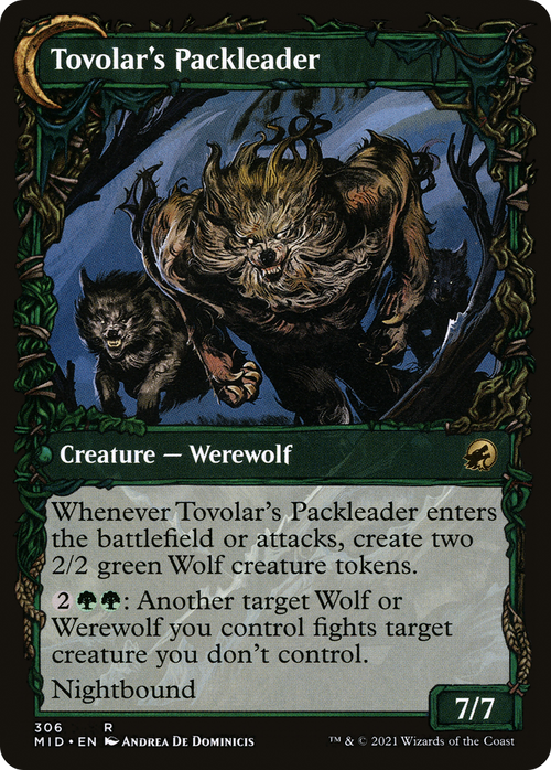 Tovolar's Huntmaster (Showcase) (MID-306) - Innistrad: Midnight Hunt: (Showcase, Double Faced Transform) Foil