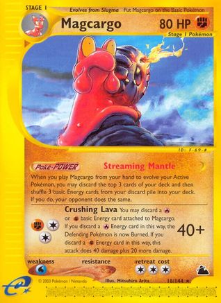 Magcargo (18)/144  - Reverse Holofoil Skyridge - Rare