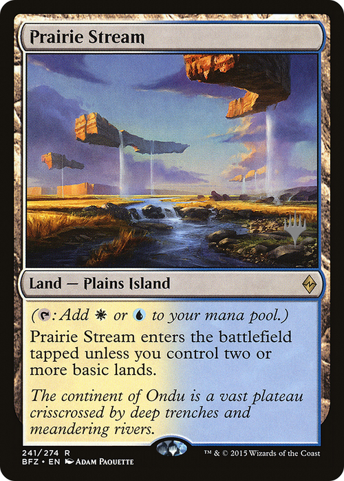 Prairie Stream (PPKHM-241P) - Battle for Zendikar Promos Foil