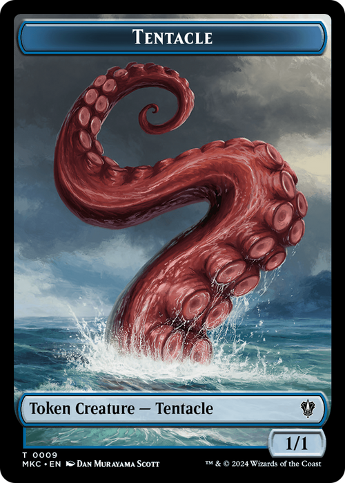 Tentacle (TMKC-009) - Murders at Karlov Manor Commander Tokens Foil