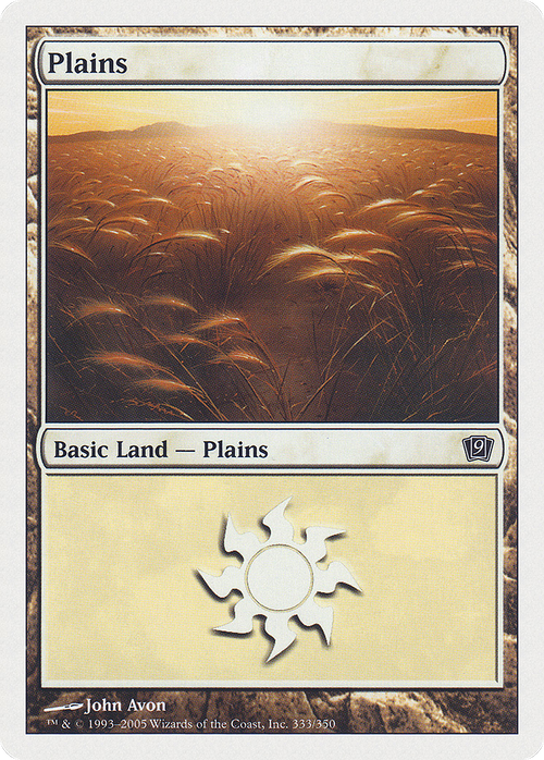 Plains (333) (9ED-333) - 9th Edition Foil