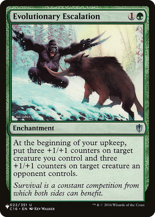 Evolutionary Escalation (LIST-022/351) - The List