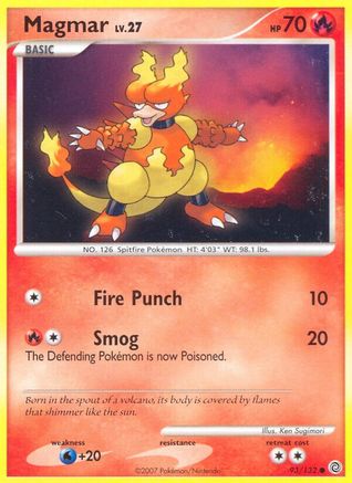 Magmar 093/132  Secret Wonders - Common