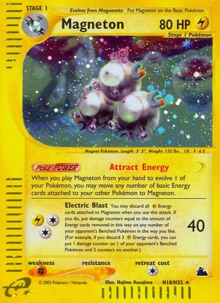 Magneton (H18)/H32  - Holofoil Skyridge - Holo Rare