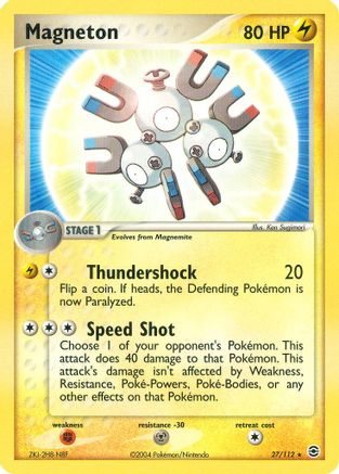 Magneton 027/112  FireRed & LeafGreen - Rare