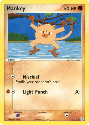 Mankey/112  - Reverse Holofoil FireRed & LeafGreen - Uncommon