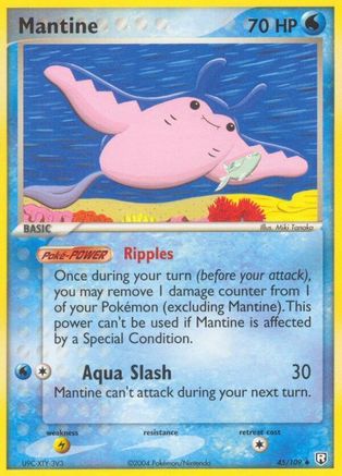 Mantine 045/109  - Reverse Holofoil Team Rocket Returns - Uncommon