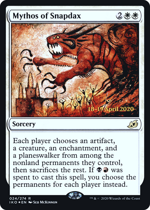 Mythos of Snapdax (PRE-24S) - Ikoria: Lair of Behemoths Promos Foil