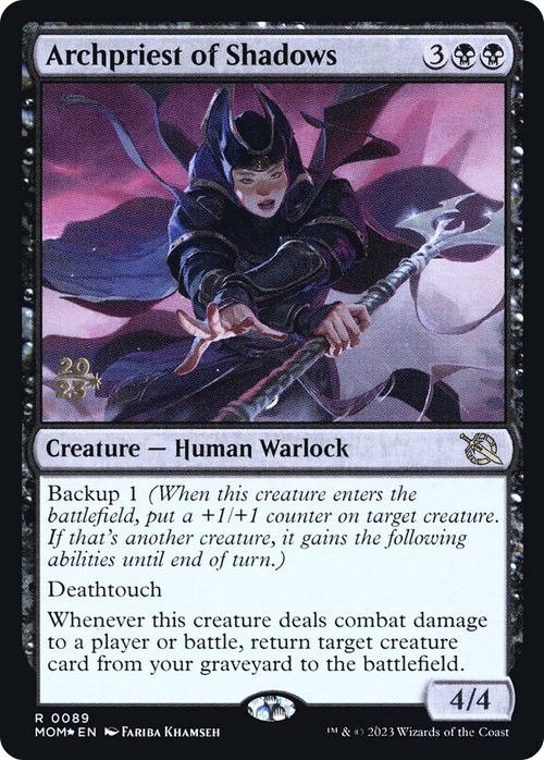 Archpriest of Shadows (PRE-089) - March of the Machine Promos Foil